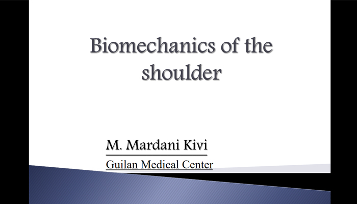 Biomechanics of the shoulder