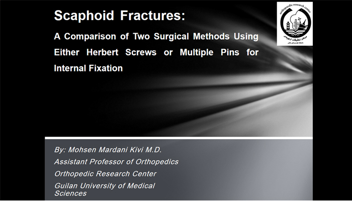 A Comparison of Two Surgical Methods Using Either Herbert Screws or Multiple Pins for Internal Fixation