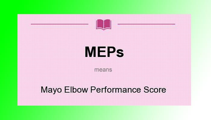 Mayo Elbow Performance Score