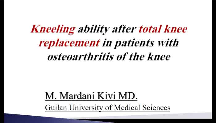 Kneeling ability after total knee replacement in patients with osteoarthritis of the knee