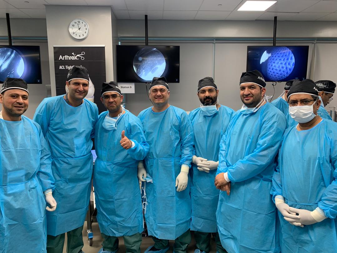 دوره تکنولوژی پیشرفته جراحی شانه و زانو در دانشگاه بن راشد دبی  November 2019